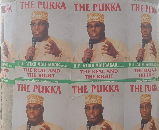 Atiku Disowns Posters Of Him With ‘Strange’ Inscriptions Circulating In Abuja 29 Atiku Disowns Posters Of Him With ‘Strange’ Inscriptions Circulating In Abuja 2
