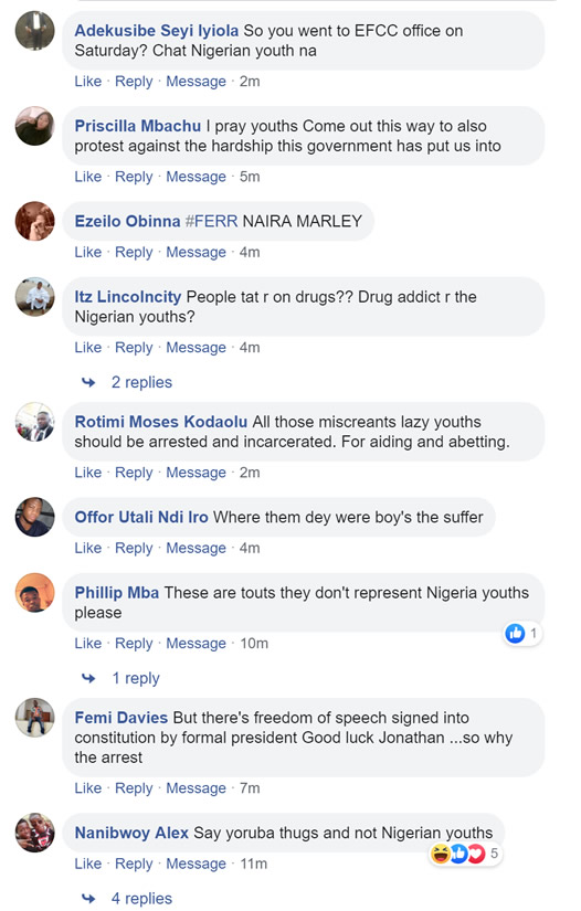Nigerian Youths Storm EFCC Office In Lagos To Protest For Naira Marley’s Freedom [Video] 2