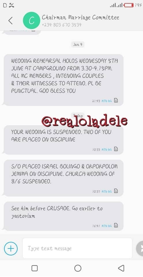 Deeper Life Church Allegedly Suspends Couple's Wedding For Eating From Same Plate 2