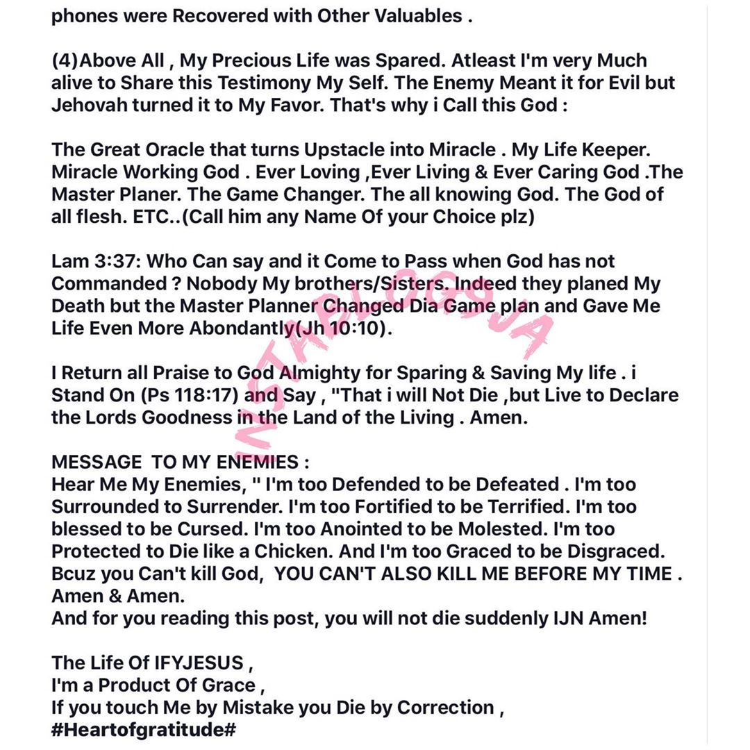 "‘I Wouldn’t Have Made It" - Lady Shares Near Death Experience With One-chance Operators 4 "‘I Wouldn’t Have Made It" - Lady Shares Near Death Experience With One-chance Operators 4