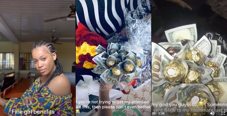 Nigerian Guy Sends Bouquet Of Dollars To His Crush In UNILAG Just To Get Her Attention [Video] 9
