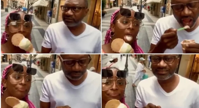 Billionaire Femi Otedola Flies His Whole Family To Italy For Only One Hour, Just To Buy Ice Cream [Video]