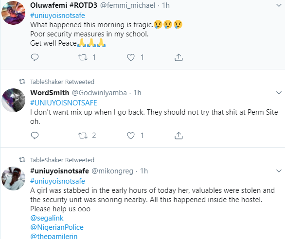 Four Gunmen Invades UNIUYO Female Hostel, Stabs A Student And Steals Valuables [Video] 4