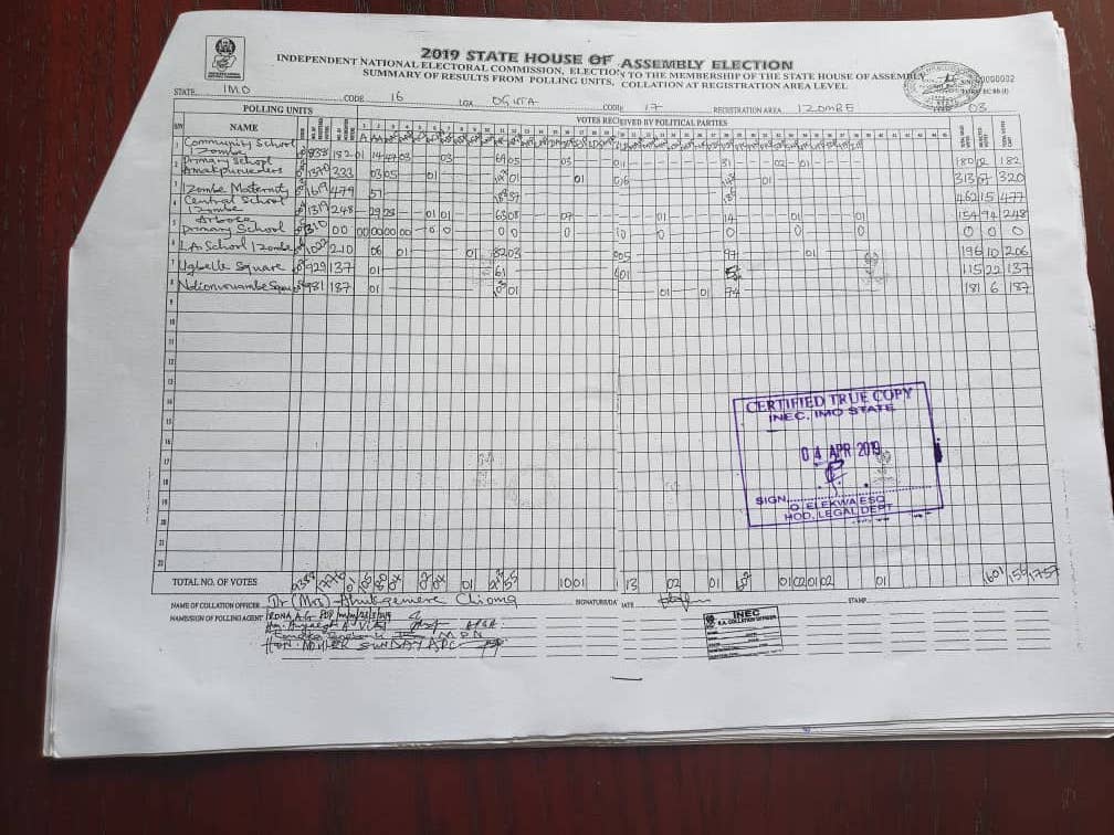 IMO: Action Alliance Asks Court To Declare Them Winners Of 2019 Oguta House Of Assembly Elections 5