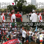 Photos Of Protesting IPOB Members Waiting For President Buhari In Japan 2
