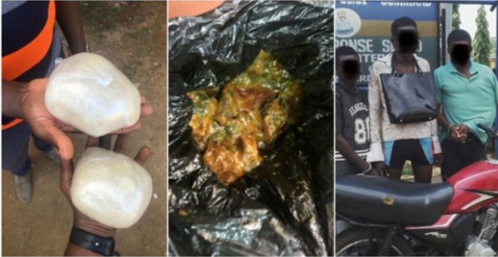 Serial Robbers Arrested After Snatching A Lady's Bag Only To Find Fufu And Soup Inside [Photos] 14