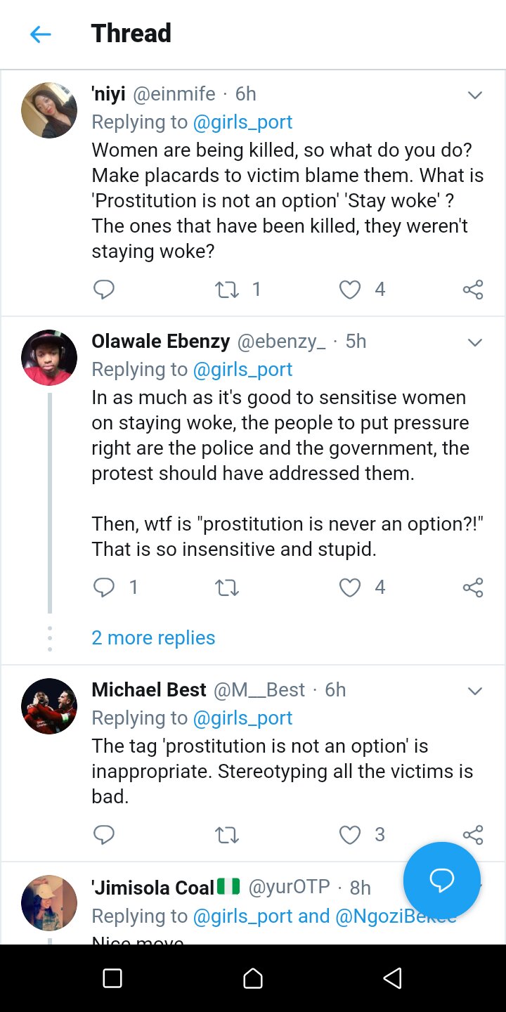 Outrage As Women Protesting The Port Harcourt Serial Killings Carry Placard Blaming The Victims 16 Outrage As Women Protesting The Port Harcourt Serial Killings Carry Placard Blaming The Victims 16