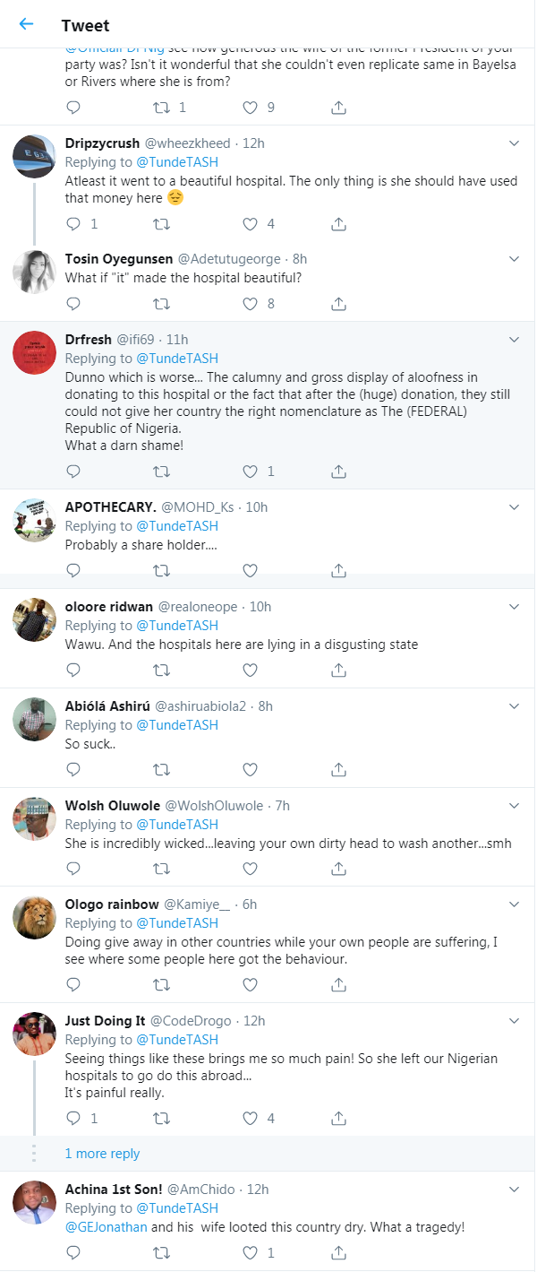 Patience Jonathan Honoured By Canadian Hospital After Donating A Huge Sum Of Money 4