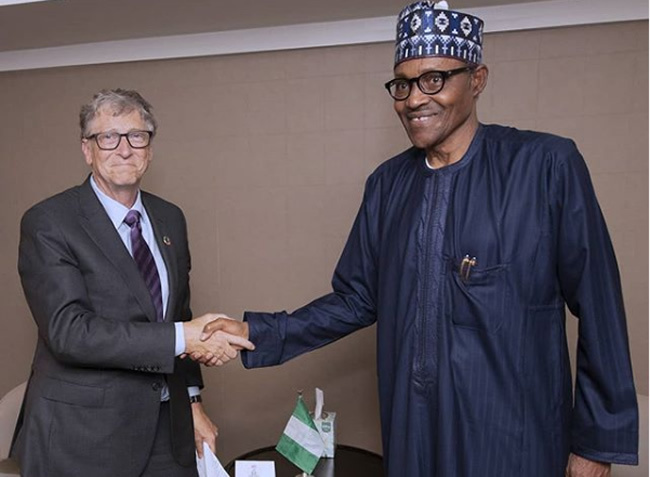 PHOTOS: President Buhari Meets Bill Gates, Dangote At UN General Assembly In New York 2 PHOTOS: President Buhari Meets Bill Gates, Dangote At UN General Assembly In New York 2