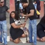 Nigerian Lady Publicly Goes Down On Her Knees, Begs Boyfriend Of 7 Years To Marry Her [Video] 3