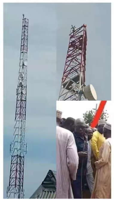 Man Climbs Mast In Kebbi, Vows Not To Come Down Till President Buhari Resigns [Photos] 2
