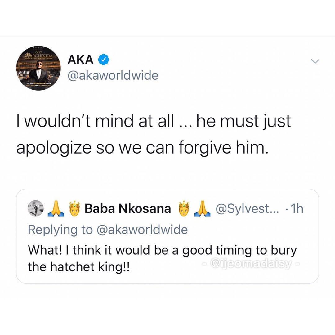 AKA Dares Burna Boy To Lay His Hand On Him Ahead Of Africans Unite Concert In South Africa 4