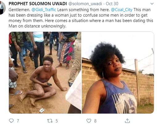 Man Disguises Like A Lady To Start Relationship With Guys And Extort Money From Them [Photos] 12