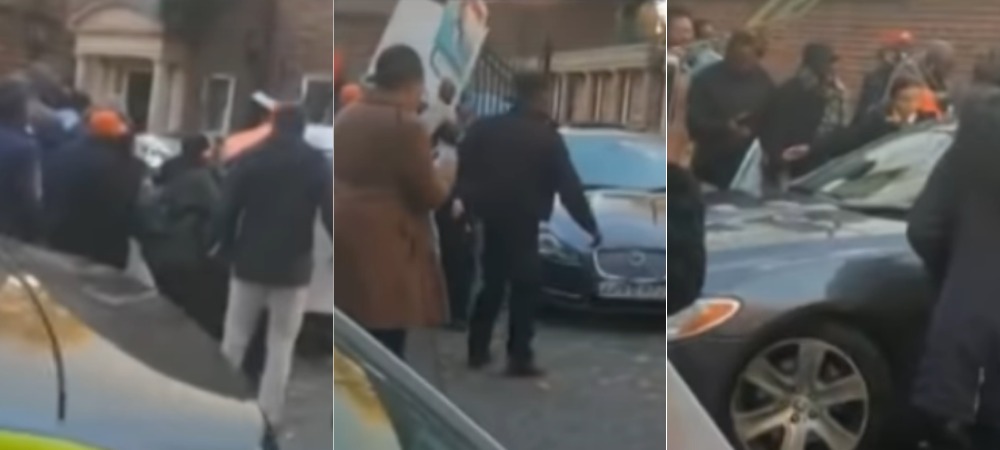 President Buhari Ambushed By Nigerian Protesters Calling Him "Ole" In London [Video] 1