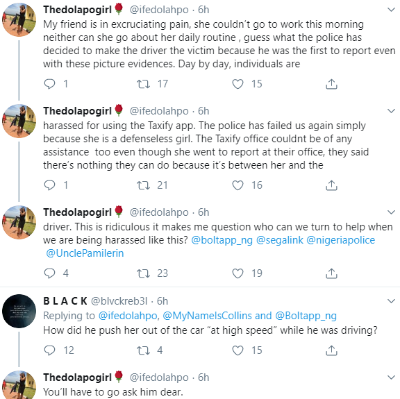 Taxify Driver Throws Female Passenger Out Of His Speeding Car For Not Paying Him In Cash 5