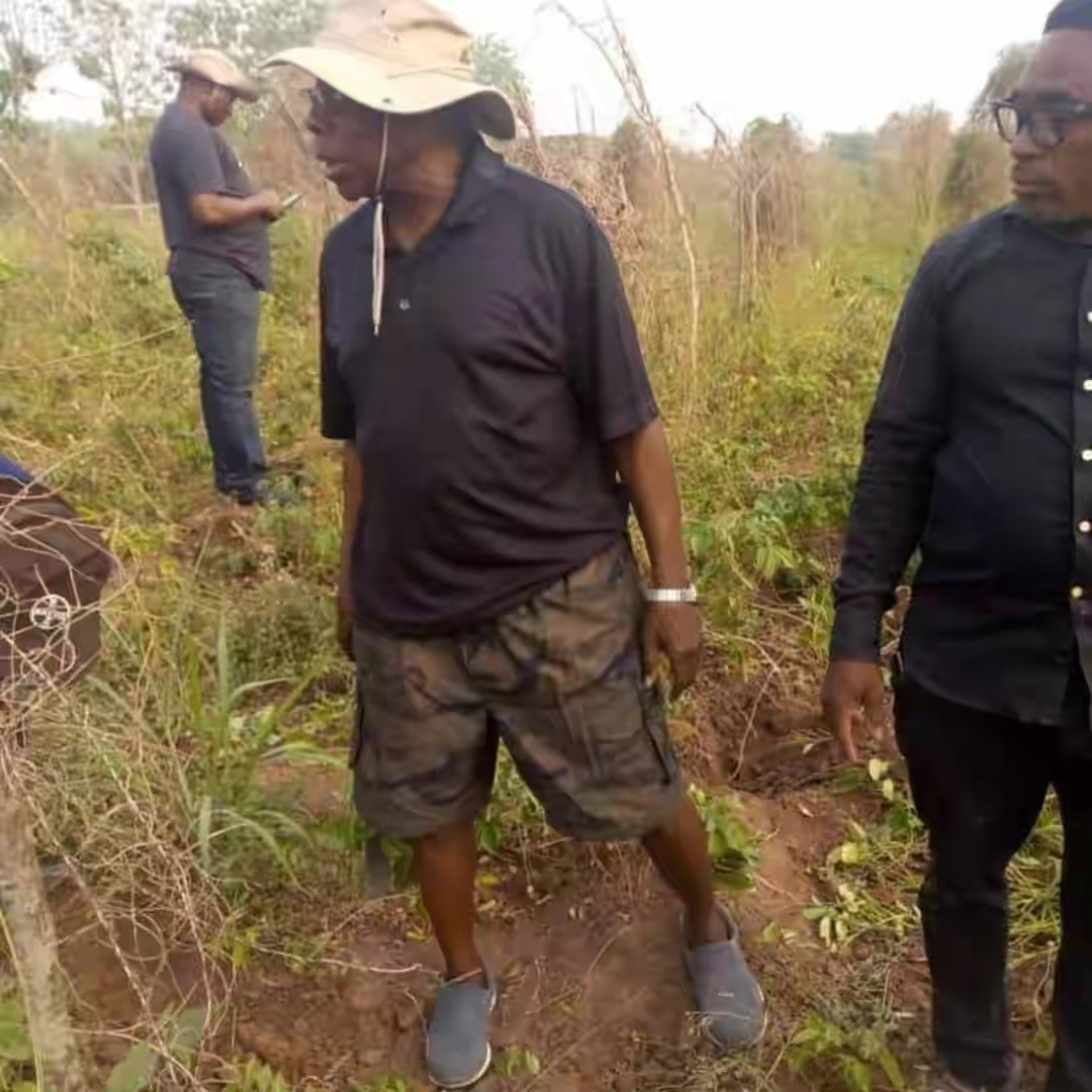 Former President, Olusegun Obasanjo Spotted Harvesting Yam In His Farm In Ogun [Photos] 10