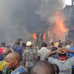 Another Fire Outbreak At Popular Balogun Market In Lagos Island [Video/Photos] 3