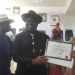 INEC Confirms Duoye Diri As Bayelsa Governor-Elect, Presents Certificate Of Return To Him 2