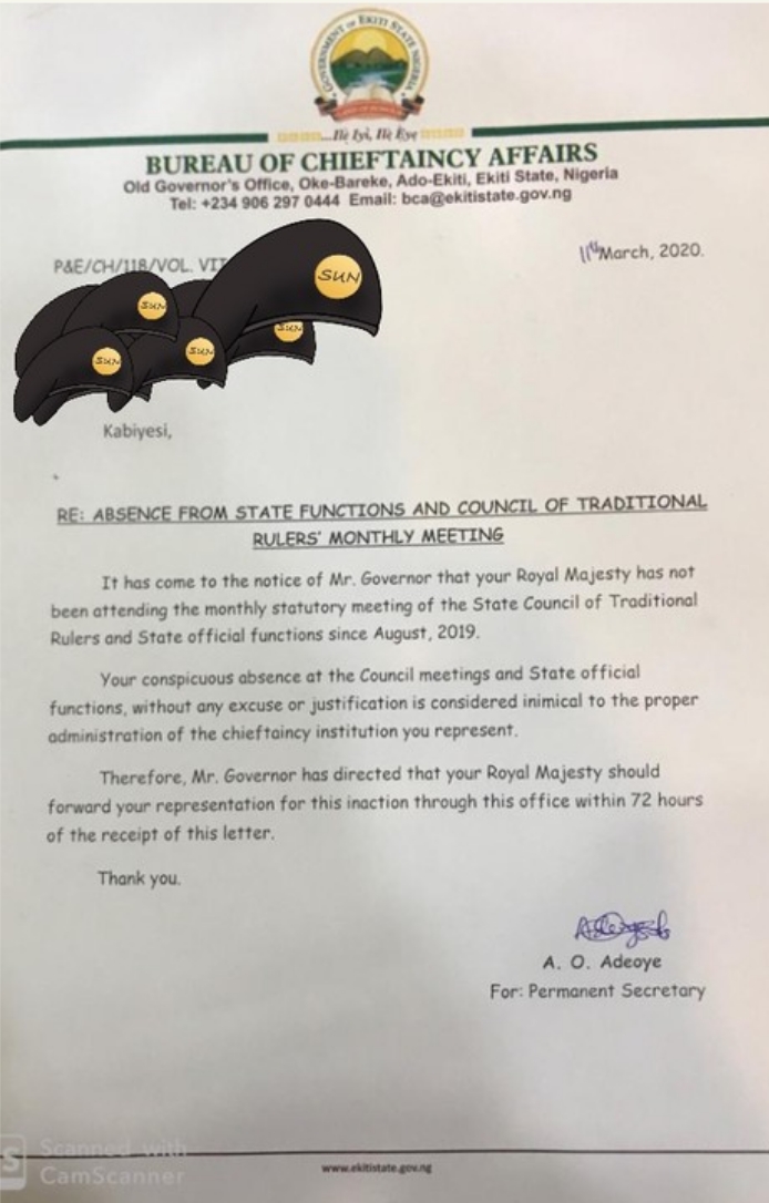 Fayemi Reportedly Moves To Dethrone 16 Kings In Ekiti, Days After Sanusi Was Removed By Ganduje 2