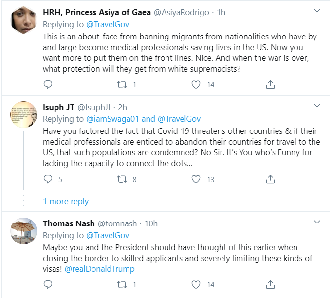 Come and apply for visa - USA taking advantage of coronavirus to steal medical workers 7