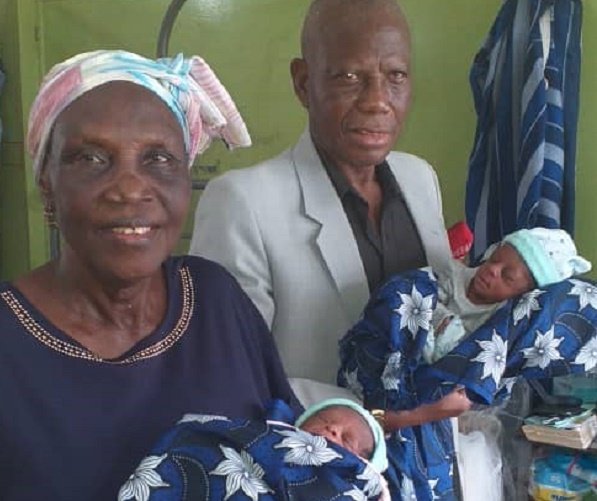 68-Year-Old Nigerian Woman Gives Birth For The First Time To Set Of Twin Babies In LUTH 22