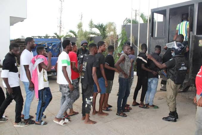 Police Arrest 65 Young People Who Threw A Birthday Party Amid COVID-19 Lockdown In Lagos 3 Police Arrest 65 Young People Who Threw A Birthday Party Amid COVID-19 Lockdown In Lagos 3