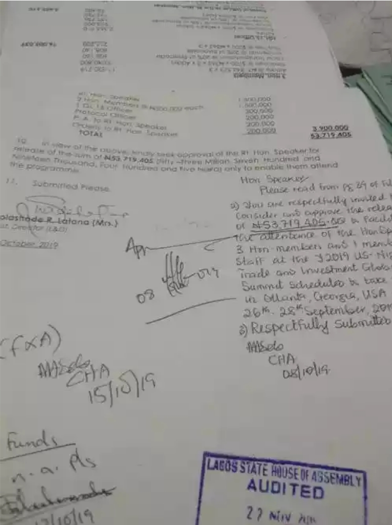 How Lagos Speaker Fraudulently Collected N53m For Travel With His Mistress To United States 2