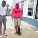 Davido Spotted Walking With Crutches After Breaking His Left Leg [Photos] 2