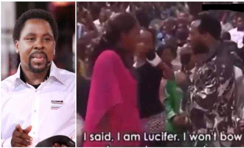Nigerians Reacts To Viral Video Of Prophet T.B Joshua Having Heated Argument With Lucifer 3