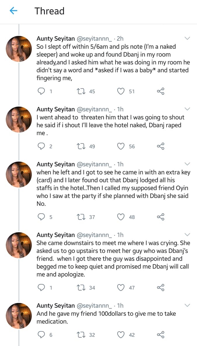 Nigerian Lady Accuses DBanj Of Rαping Her Two Years Ago After He Shared Anti-Rαpe Post On IG 23 Nigerian Lady Accuses DBanj Of Rαping Her Two Years Ago After He Shared Anti-Rαpe Post On IG 23
