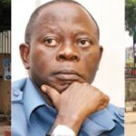 "We Are Tired Of Him" - APC Pulls Down Oshiomhole’s Posters And Portraits At National Secretariat 3