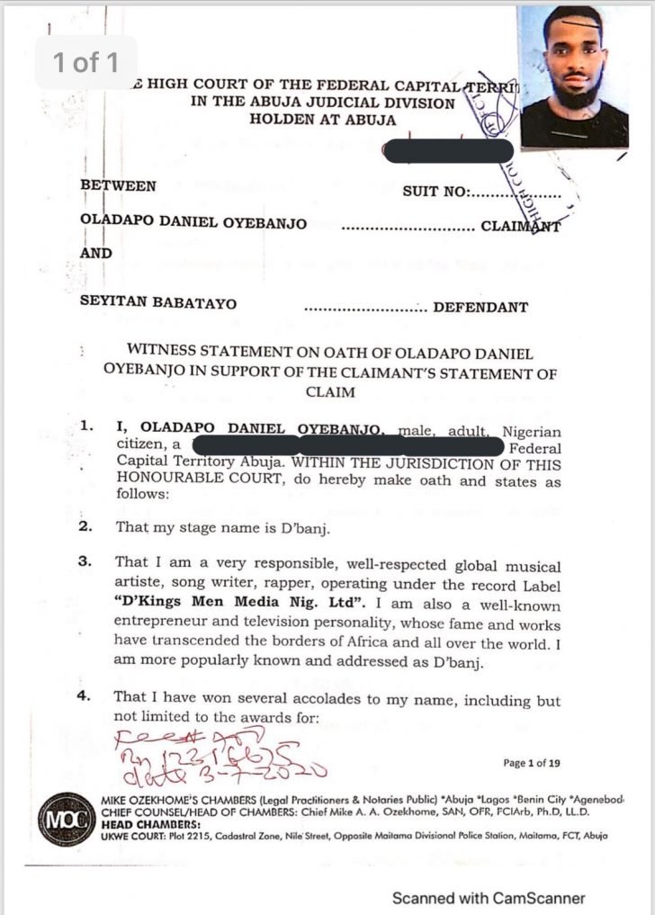 Dbanj’s Lawyer, Mike Ozekhome Sues Seyitan Babatayo For N1.5 Billion Over Rαpe Allegation 3
