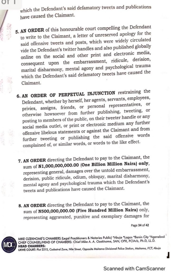 Dbanj’s Lawyer, Mike Ozekhome Sues Seyitan Babatayo For N1.5 Billion Over Rαpe Allegation 4