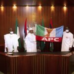President Buhari Endorses Pastor Ize-Iyamu For Edo Governorship, Hands Over APC Flag [Photos] 2