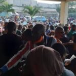 Large Crowd Gathers At NIMC Office For NIN Registration Amid COVID-19 Second Wave 2