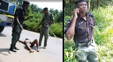Outrage As Bribe-Seeking Policemen Strip Driver Naked, Vandalise His Vehicle In Rivers 13