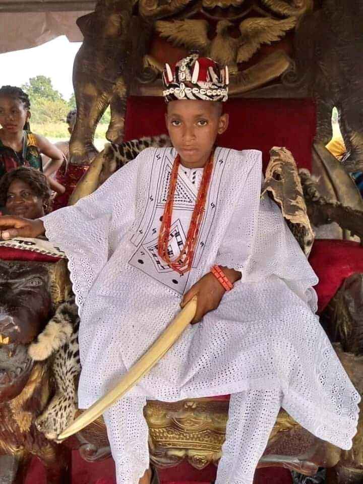 10-Year-Old Boy, Akubuisi Okonkwo Becomes Youngest King In Anambra [Photos] 3