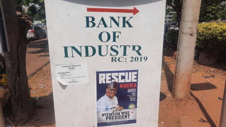 2023 Presidential Campaign Posters Of Nyesom Wike Spotted In Abuja [Photos] 3