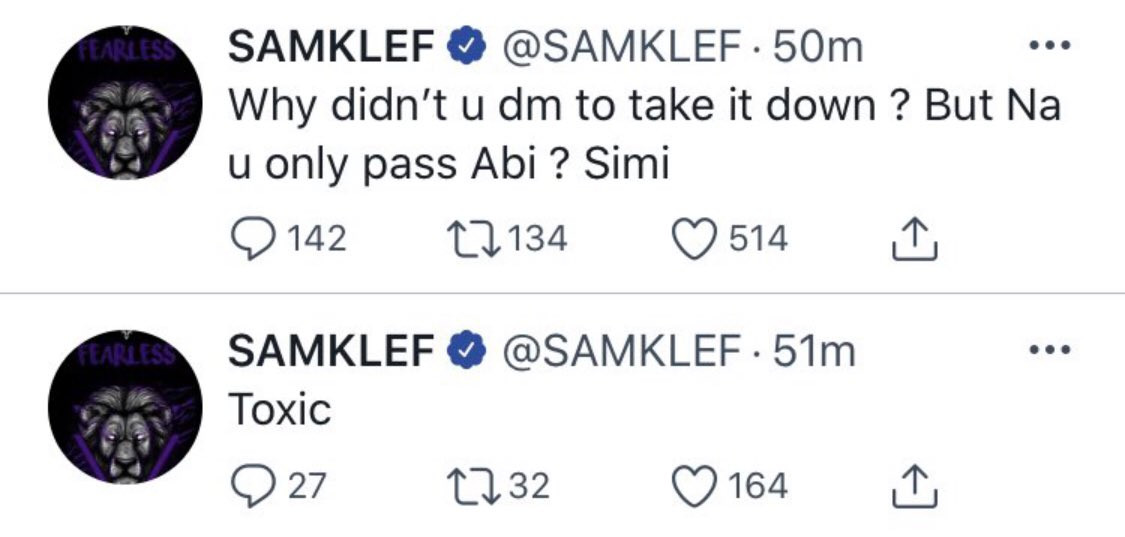 Simi And Erica Clashes With Samklef On Twitter For Sexualising Female Singer, Tems [Video] 4