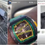 Nigerian Big Boy, Mompha Show Off His Richard Millie Wristwatch Worth N118 Million [Video] 3