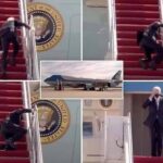 US President, Joe Biden Falls Three Times While Boarding Air Force One Aircraft [Video] 2