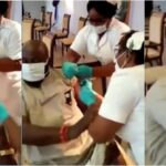 Akwa Ibom Governor's SA Creates Hilarious Scene While Taking COVID-19 Vaccine [Video] 2