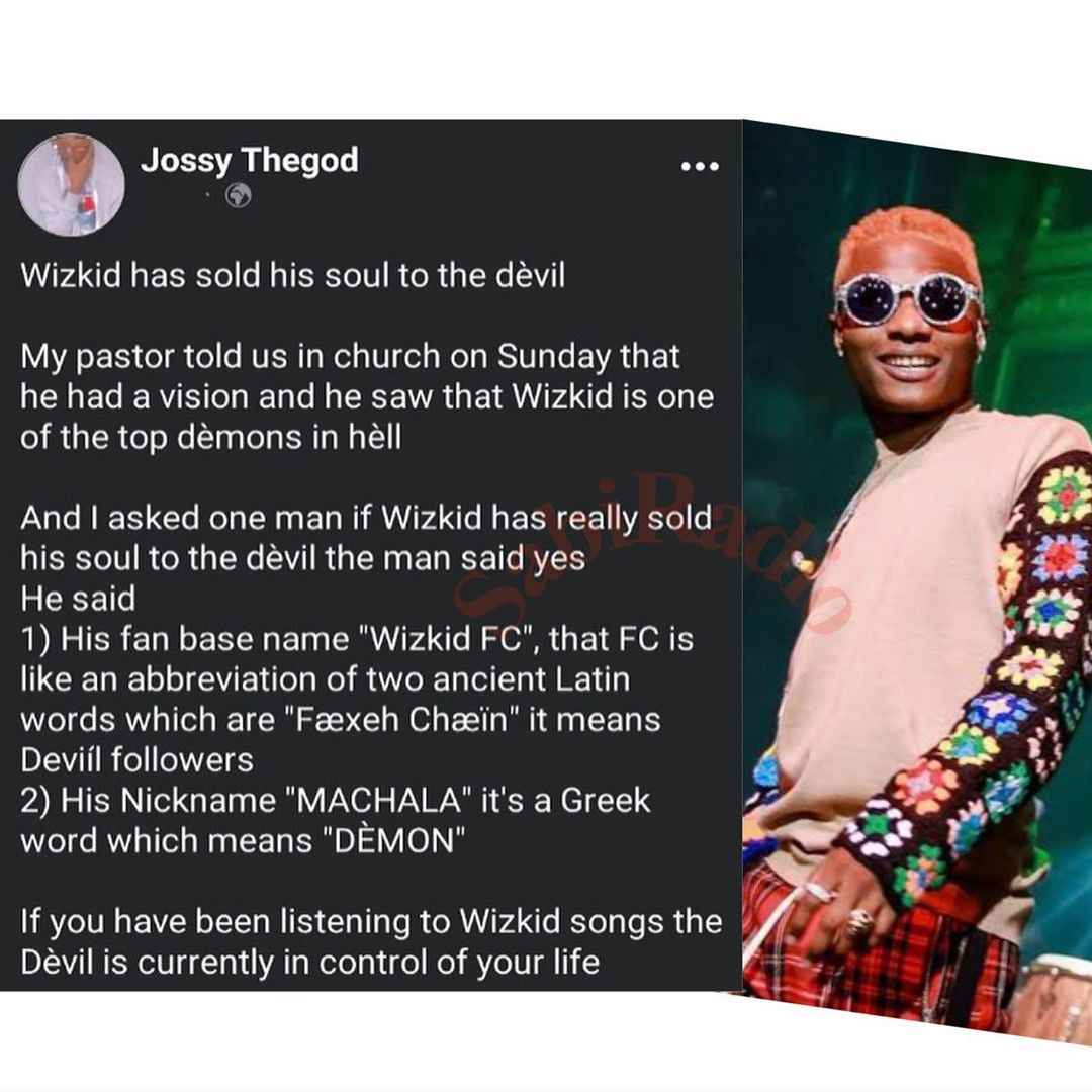 "Wizkid Sold His Soul To Devil, He's One Of The Demons In Hell” - Nigerian Pastor Claims 2