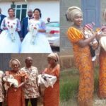 Triplets Who Married Same Day In Enugu, Welcome Baby Boys Within Same Period [Photos] 2