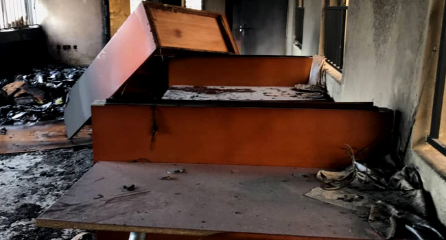 Federal High Court Set Ablaze By Unknown Gunmen In Ebonyi [Photos] 3