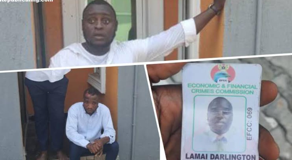 Two 'EFCC Officials' Caught Trying To Extort Money From Residents 14