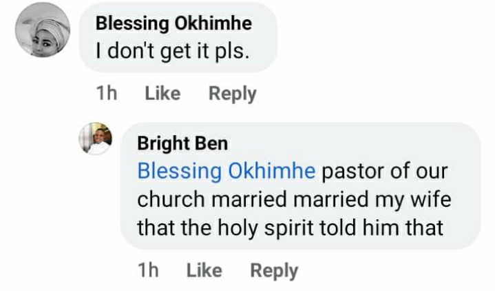 Nigerian Man Cries Out After Pastor Married His Wife On Instruction Of 'Holy Spirit' 3