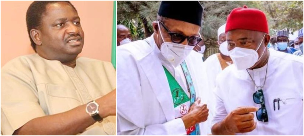 Femi Adesina Reveals What Buhari Told Uzodinma During His Visit To Imo State