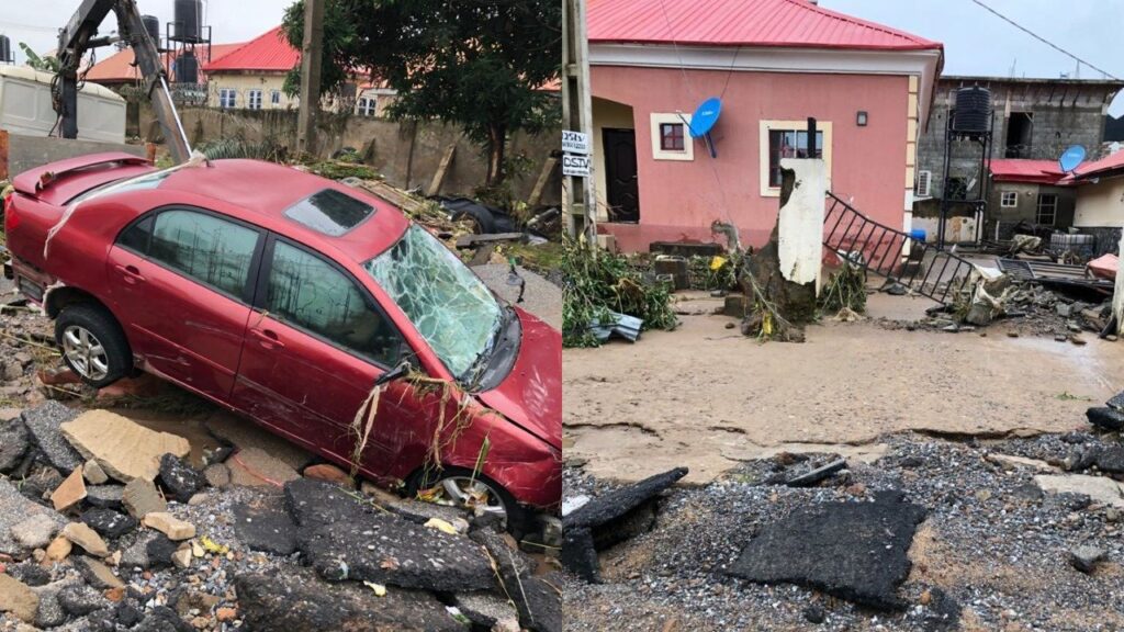 Four Dead, Others Missing As Flood Sweep 26 Vehicles, 166 Houses In Abuja [Photos]