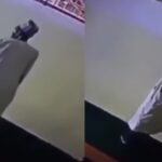 Man Caught On CCTV Stealing Lamp From Mosque After Pretending To Be Praying [Video]